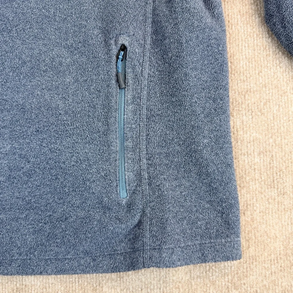 LL‎ Bean Mens Fleece Jacket XXXL REG Grey Full Zip Outdoor Casual Layer
